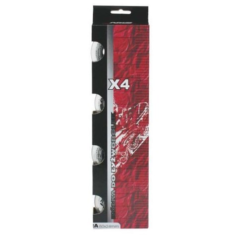 PU 80x24 82A PRZEZROCZYSTE kółka (4 szt.) NILS EXTREME PU 80x24 82A PRZEZROCZYSTE kółka (4 szt.) NILS EXTREME