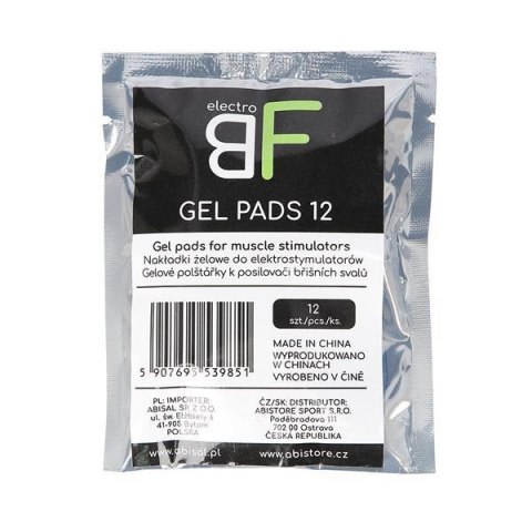 GEL PADS 12 NAKŁADKI ŻELOWE DO ELEKTROSTYMULATORÓW NN GEL PADS 12 NAKŁADKI ŻELOWE DO ELEKTROSTYMULATORÓW NN