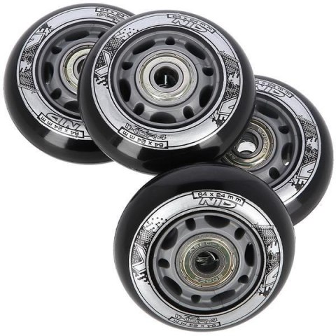 PU 64x24 82A CZARNE N (4 szt.) + ABEC-9 (8 szt.) ZESTAW NILS EXTREME PU 64x24 82A CZARNE N (4 szt.) + ABEC-9 (8 szt.) ZESTAW NILS EXTREME