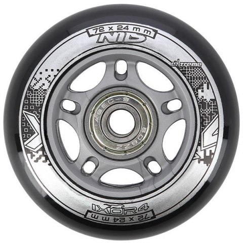PU 72x24 82A CZARNE N (4 szt.) + ABEC-9 (8 szt.) ZESTAW NILS EXTREME PU 72x24 82A CZARNE N (4 szt.) + ABEC-9 (8 szt.) ZESTAW NILS EXTREME