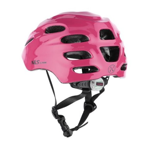 MTW01 LED różowy ROZM. S (44-50 cm) KASK NILS EXTREME