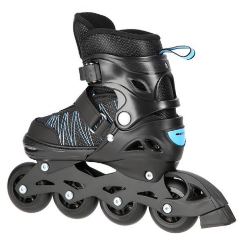 NH11912 A 2w1 BLACK/BLUE ROZM. L(39-42) ŁYŻWOROLKI Z WYM. PŁ. HOKEJOWĄ NILS EXTREME
