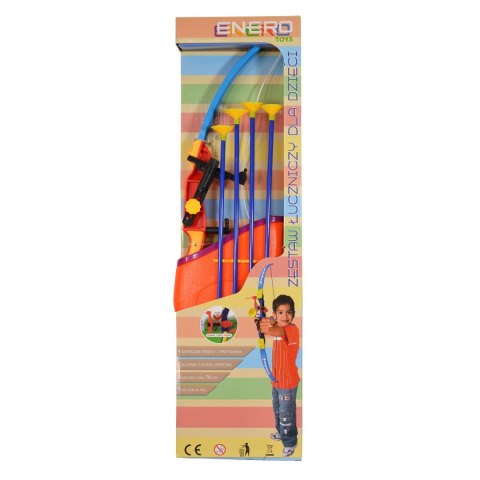 ZESTAW ŁUCZNICZY ENERO TOYS DLA DZIECI 78CM 4 STRZAŁY KOŁCZAN I CELOWNIK LASEROWY ZESTAW ŁUCZNICZY ENERO TOYS DLA DZIECI 78CM 4 STRZAŁY KOŁCZAN I CELOWNIK LASEROWY