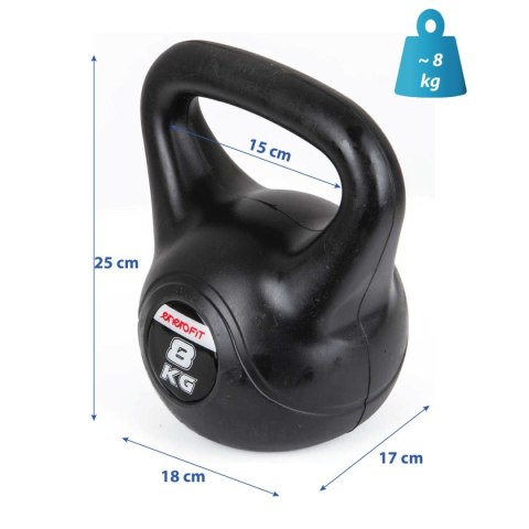 HANTLA KOMPOZYTOWA KETTLEBELL 8 KG ODWAŻNIK ENERO FIT HANTLA KOMPOZYTOWA KETTLEBELL 8 KG ODWAŻNIK ENERO FIT