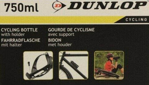 BIDON ROWEROWY DUNLOP 750ML Z KOSZYKIEM SREBRNY BIDON ROWEROWY DUNLOP 750ML Z KOSZYKIEM SREBRNY