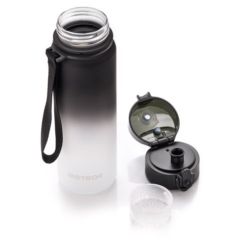 Bidon sportowy Meteor 500 ml czarny/biały Bidon sportowy Meteor 500 ml czarny/biały