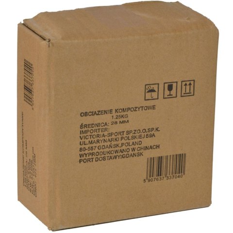 OBCIĄŻENIE BETONOWE 1,25 KG ENERO FIT fi26,5 OBCIĄŻENIE BETONOWE 1,25 KG ENERO FIT fi26,5