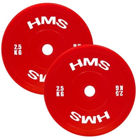TPP02 RED TALERZ OLIMPIJSKI PE 2 x 2.5 KG HMS TPP02 RED TALERZ OLIMPIJSKI PE 2 x 2.5 KG HMS