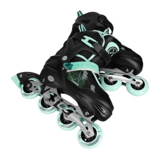 NA13808 ŁYŻWOROLKI COSMO ZIELONE ROZM. L(38-41) NILS EXTREME