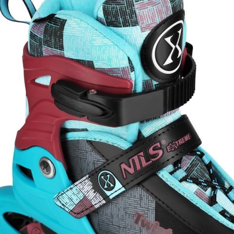 NA13810 ŁYŻWOROLKI TWIST NIEBIESKIE ROZM. M(35-38) NILS EXTREME
