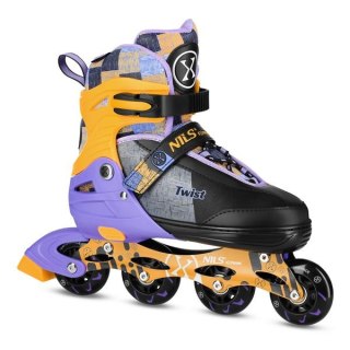 NA13810 ŁYŻWOROLKI TWIST ŻÓŁTE ROZM. L(39-42) NILS EXTREME