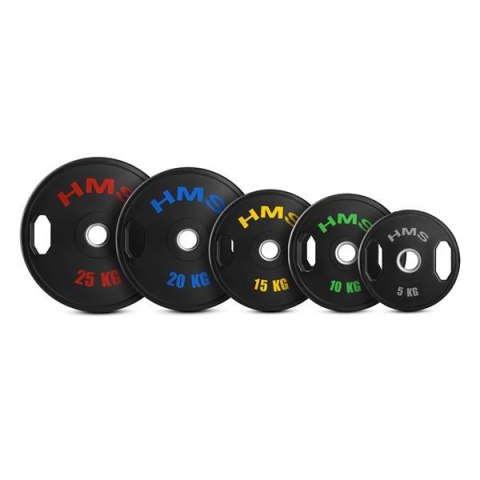 TOG05 2 x 5 KG TALERZ OLIMPIJSKI OGUMOWANY 2 x 5 KG HMS