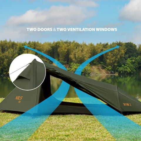 NC2502 NAMIOT ULTRA LIGHT SKYAIR 2 ZIELONY NILS CAMP