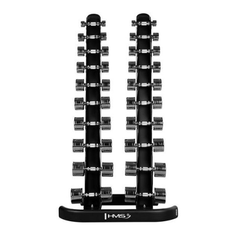 ZESTAW HANTLI POLIURETANOWYCH HPT 2 x 1 - 10 KG (110 KG) + STOJAK STR37 HMS