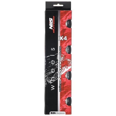 PU 90x24 82A CZARNE MATOWE kółka (4 szt.) NILS EXTREME PU 90x24 82A CZARNE MATOWE kółka (4 szt.) NILS EXTREME