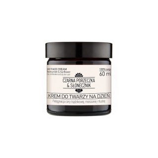 Krem do twarzy na dzień cera trądzikowa, mieszana i tłusta czarna porzeczka & słonecznik 60 ml - naturalne pochodzenie