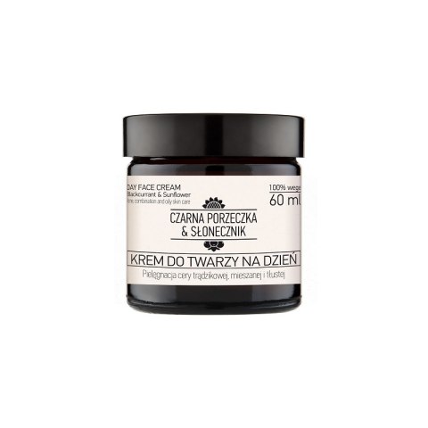 Krem do twarzy na dzień cera trądzikowa, mieszana i tłusta czarna porzeczka & słonecznik 60 ml - naturalne pochodzenie Krem do twarzy na dzień cera trądzikowa, mieszana i tłusta czarna porzeczka & słonecznik 60 ml - naturalne pochodzenie