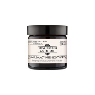 Nawilżający krem do twarzy czarna porzeczka & słonecznik 60 ml - naturalne pochodzenie składników