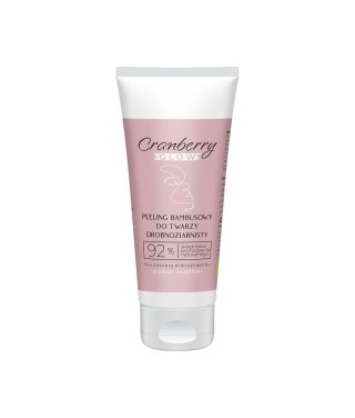 Peeling bambusowy do twarzy cranberry glow 50 ml naturalne pochodzenie składników