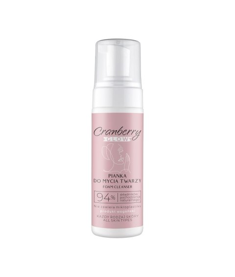 Pianka do mycia twarzy cranberry glow 150 ml - naturalne pochodzenie składników Pianka do mycia twarzy cranberry glow 150 ml - naturalne pochodzenie składników